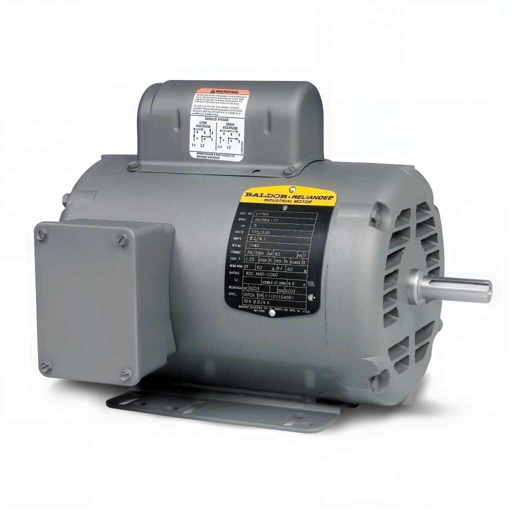 Baldor Motor 5.0 HP, 230V 1 PH, 1725 RPM, 182TZ Frame