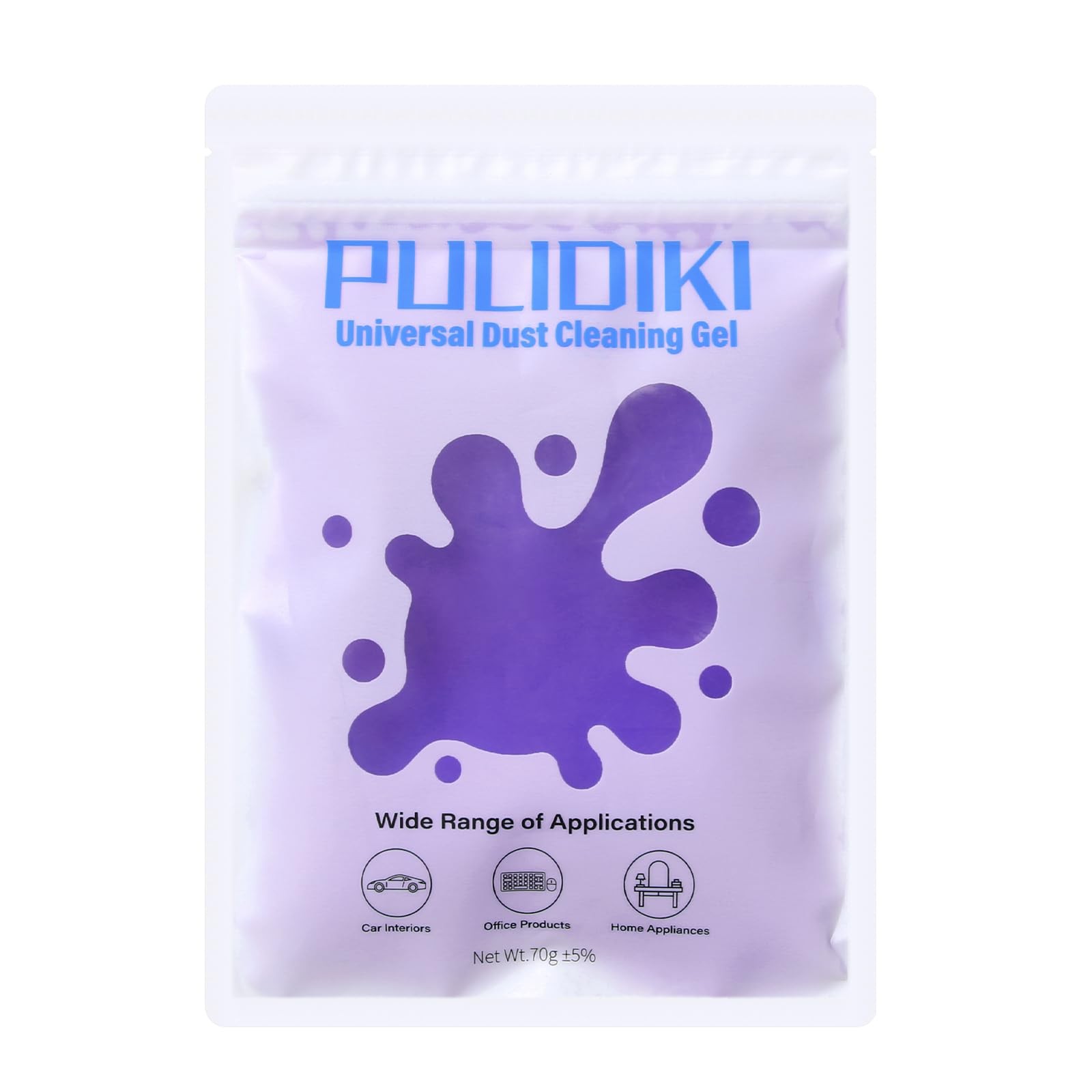 PULIDIKI Car Cleaning Gel Clean Putty, Universal Interior Cleaner Purple