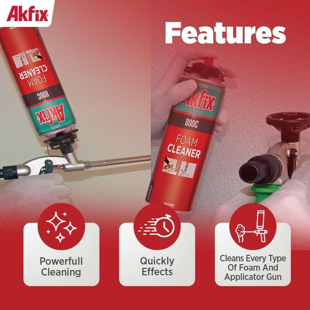 Eco-Friendly 800C Foam Gun Cleaner – 16.9 oz Sealant Remover for Easy Clean-Up