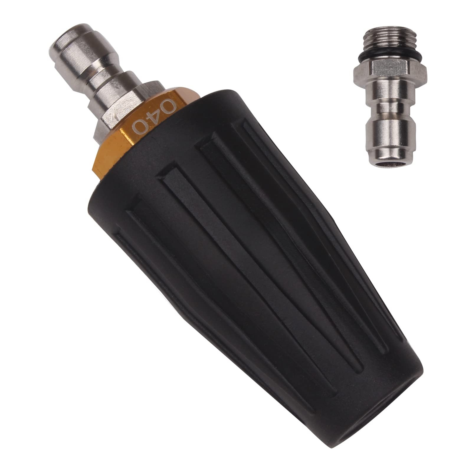 4000PSI Pressure Washer Turbo Nozzle 1/4 Quick Connect with 7 Spray Tips Set
