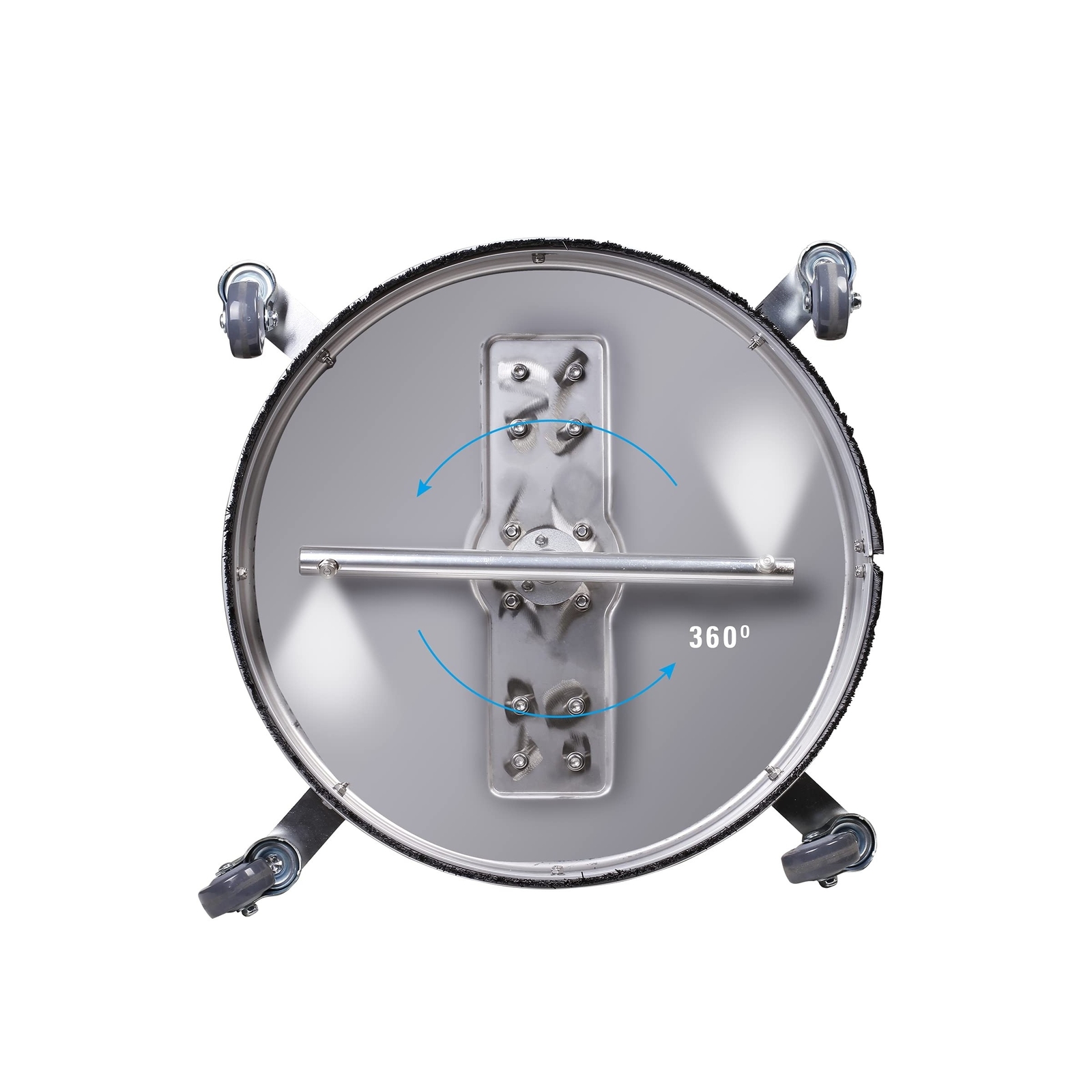 WOJET Surface Cleaner Ground Washer 20″ Stainless Steel Brush Pan 4500 PSI Ma…