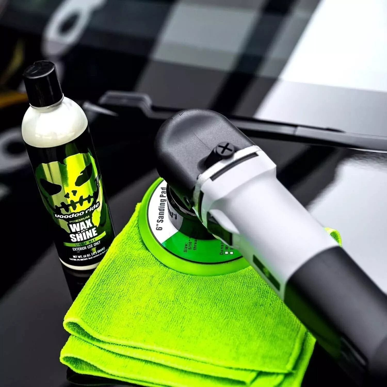 Voodoo Ride 1800W Pressure Cleaner: 26ft Steel-Braided Hose with 4 Spray Tips