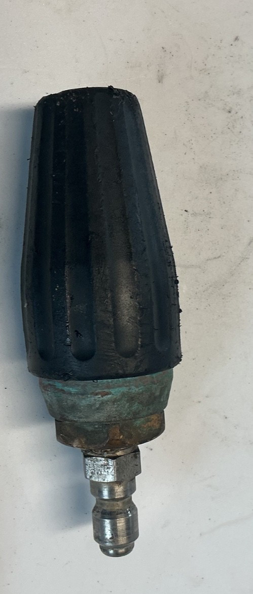 pressure washer rotating turbo nozzle max 3628 psi (used) 1/4 inch