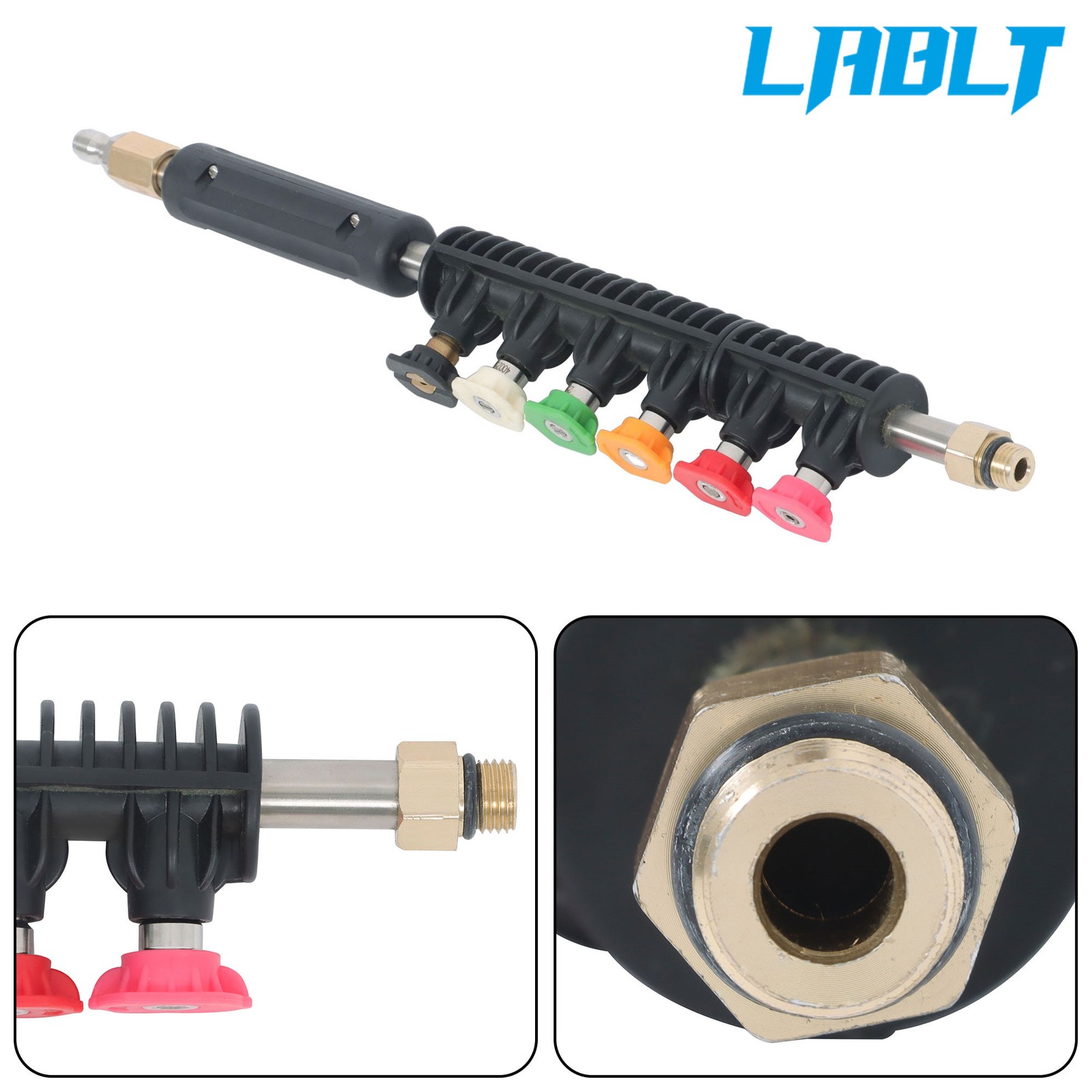 LABLT 97 inch Pressure Washer Extension Wand Replaceable Upgraded Power Washer