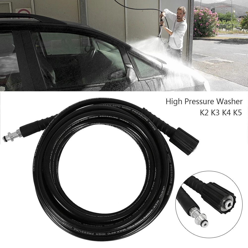 High Pressure Car Washer Hose Steel Wire Braid Car Washer Pipe Extension Hose Wa