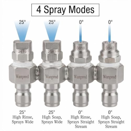 Jrod Pressure Washer Nozzles Set Up To 4000 PSI | 4 GPM Pressure Washer JRod