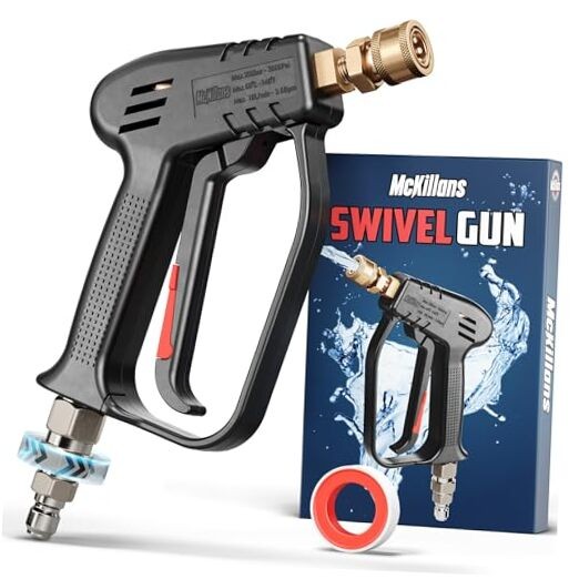 Short Pressure Washer Gun with Swivel – High Pressure Water Handle Swivel Gun