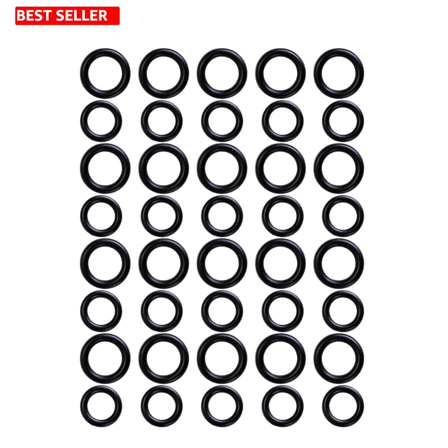 Leak-Proof O-Rings – 40 Pack for 1/4″ & 3/8″ Quick Couplers, Easy Install