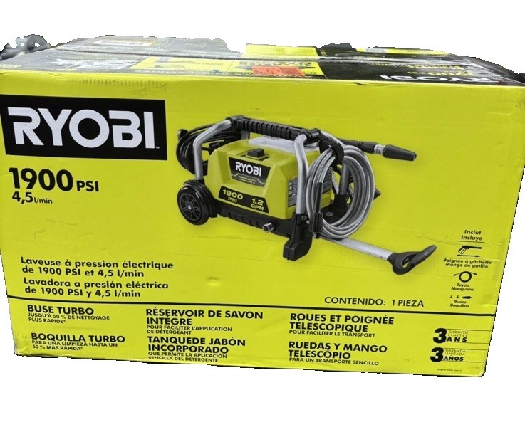 Ryobi RY1419MT 1900 PSI 1.2 GPM Electric Pressure Washer (USED)