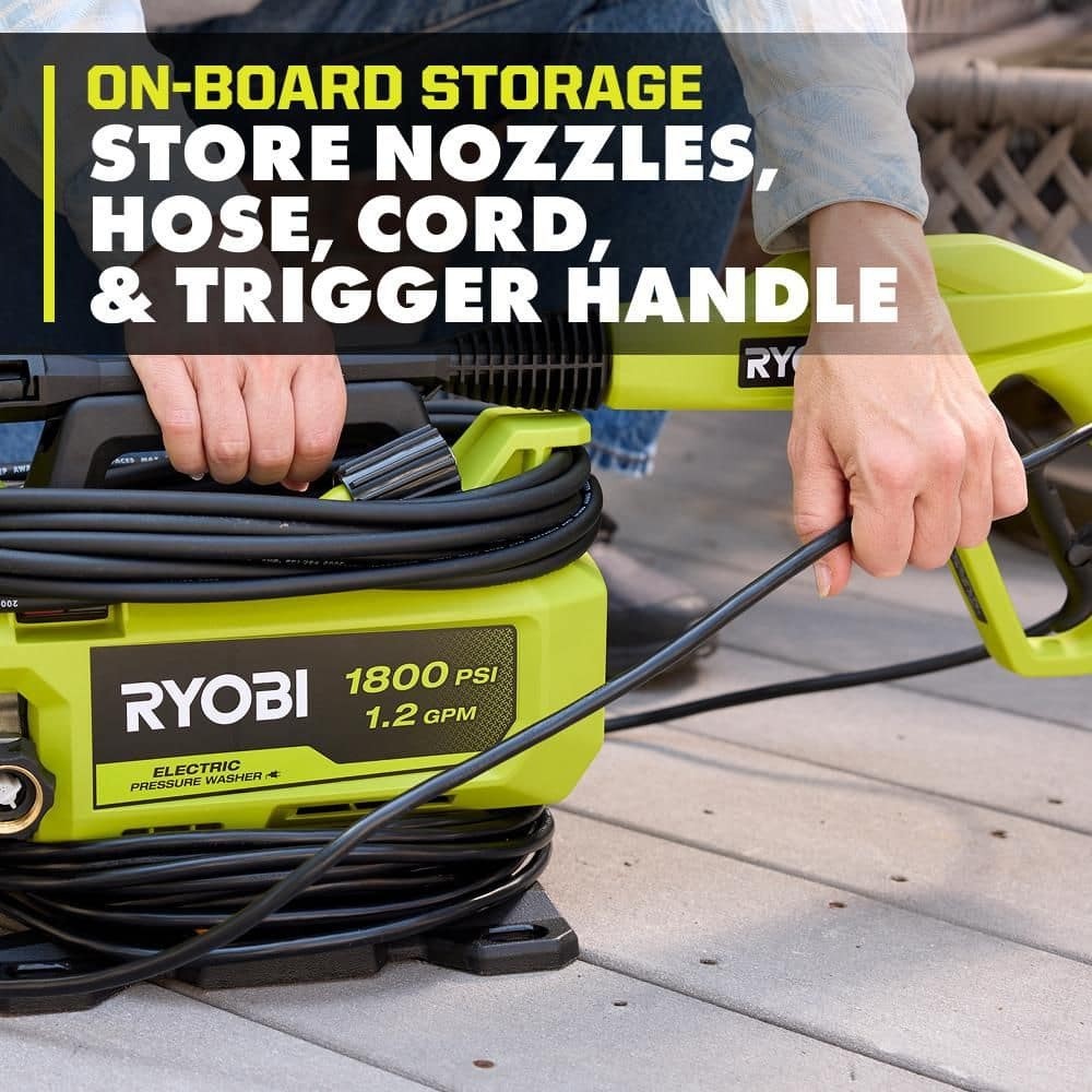 1800 PSI 1.2 GPM Cold Water Corded Electric Pressure Washer