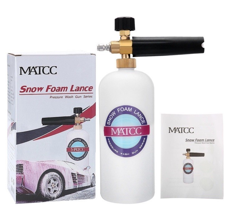 Snow Foam Cannon II with 1/4″ Quick Connector Bottle(0.22gal)