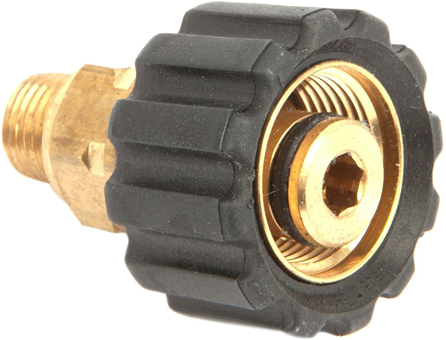 Forney 75107 Pressure Washer SCREW COUPLING Hose Connector M22F to 1/4″ MALE NPT