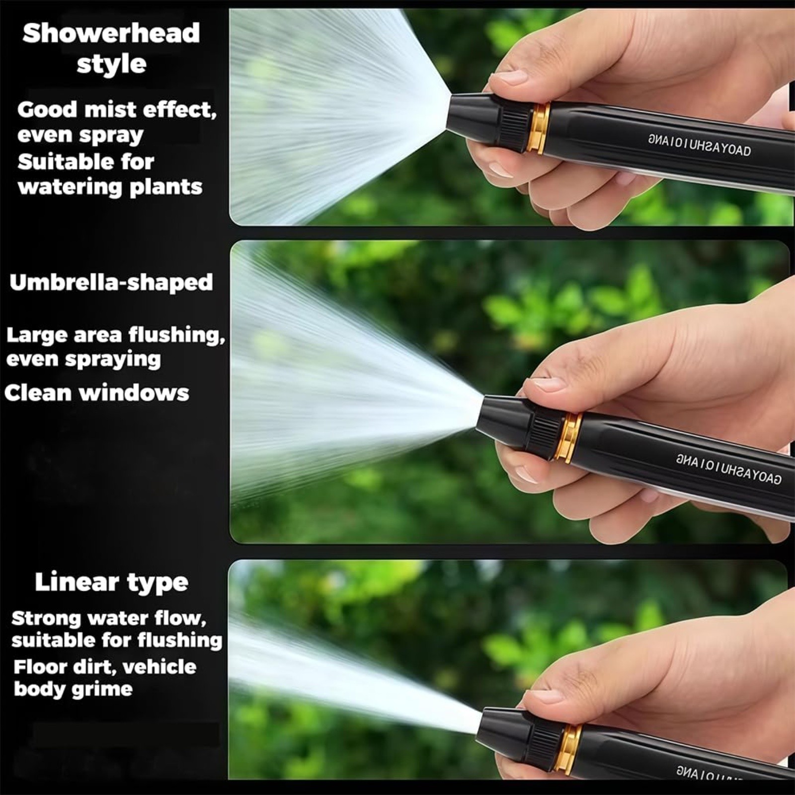 2 PCS High Pressure Hose Nozzle Water Gun for Car Wash Garden Pressure Booster