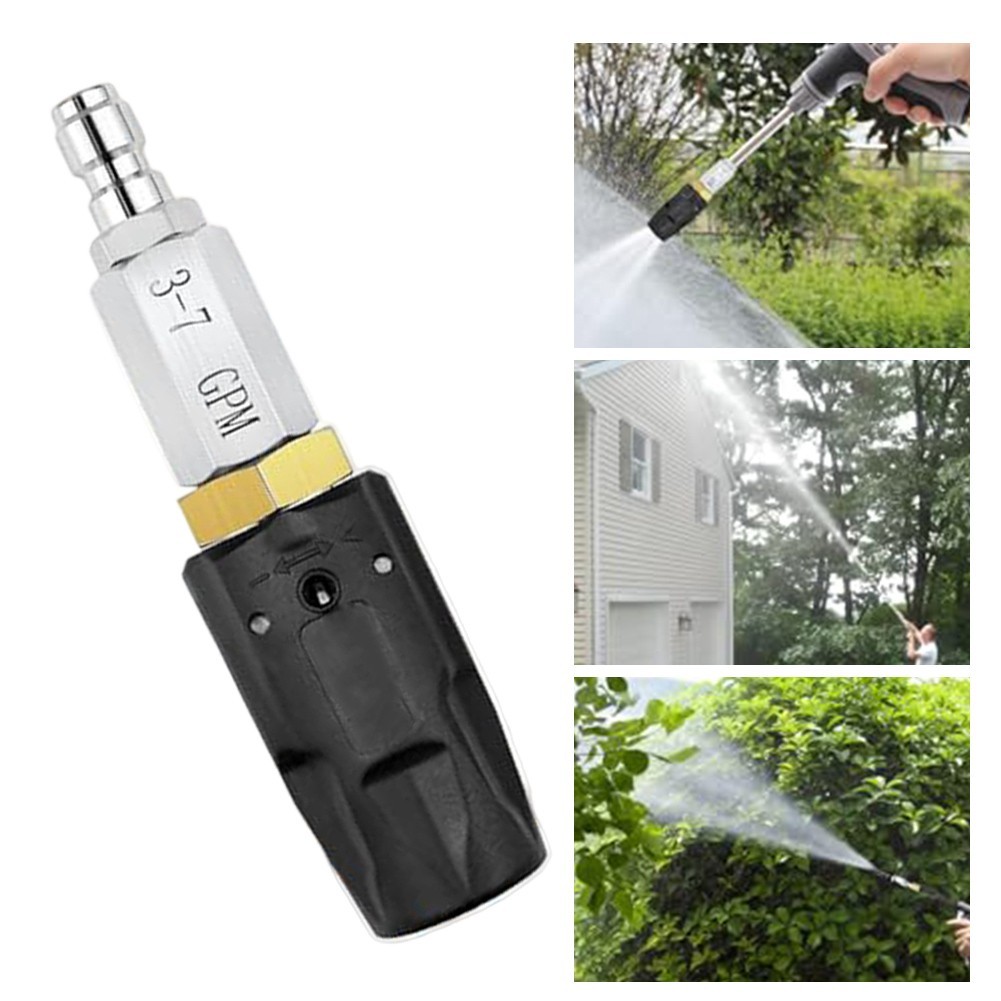 Pressure Washer Nozzle with Downstream Efficiency for Safe Cleaning Use
