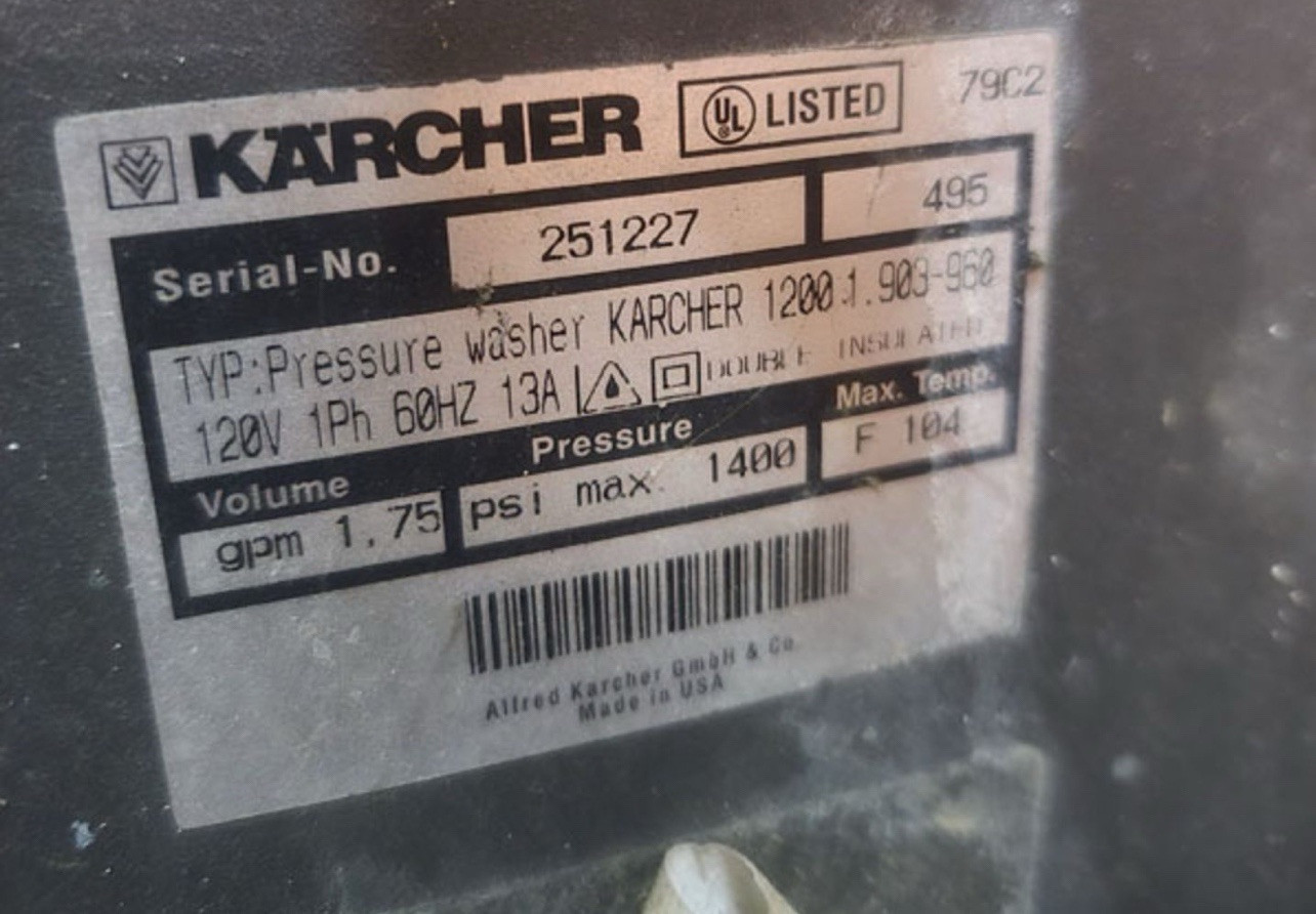 Kärcher Electric Pressure Washer 1200