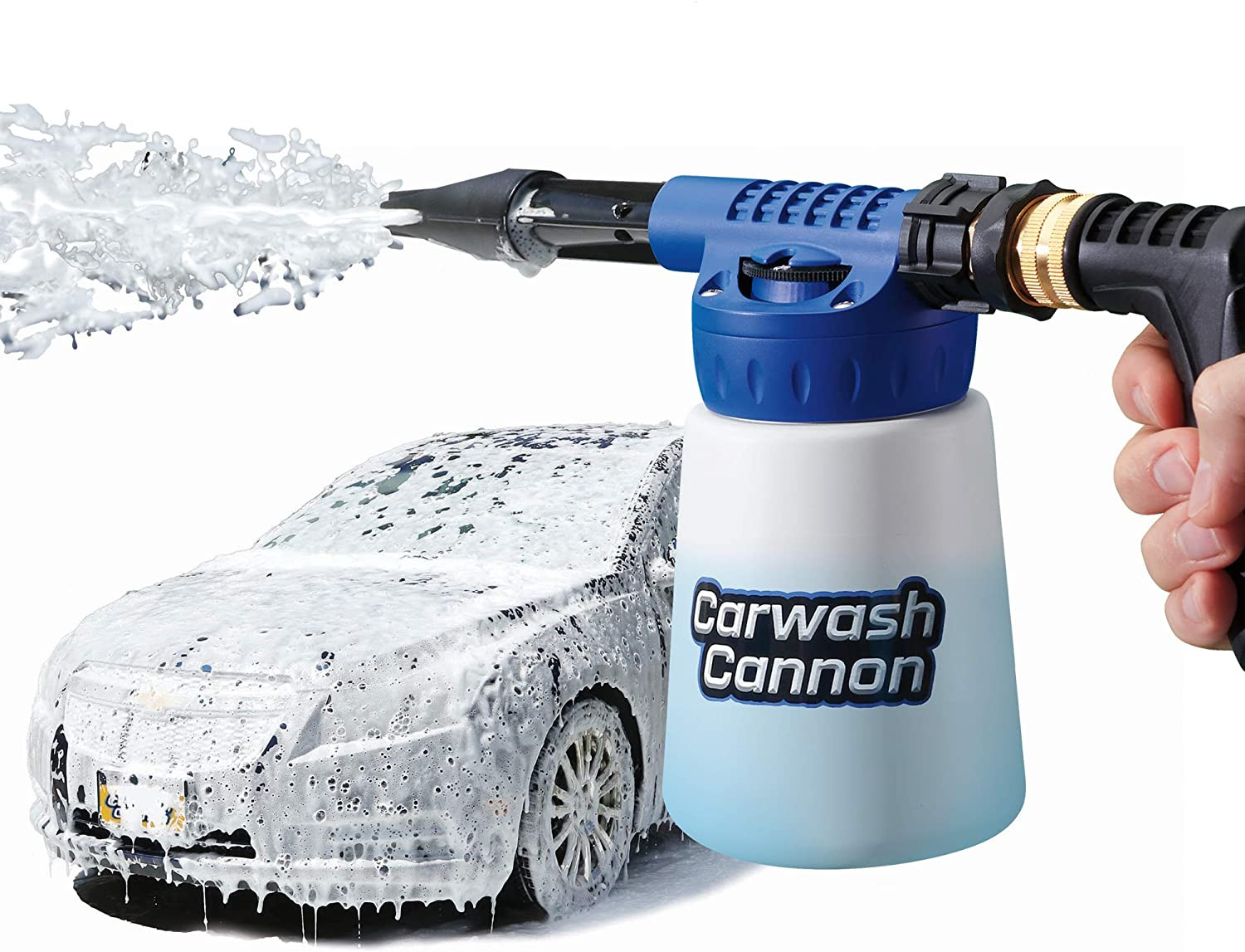 Carwash Cannon Foam Blaster Nozzle Gun for Car, Truck, Boat & More – 5 Spray Set