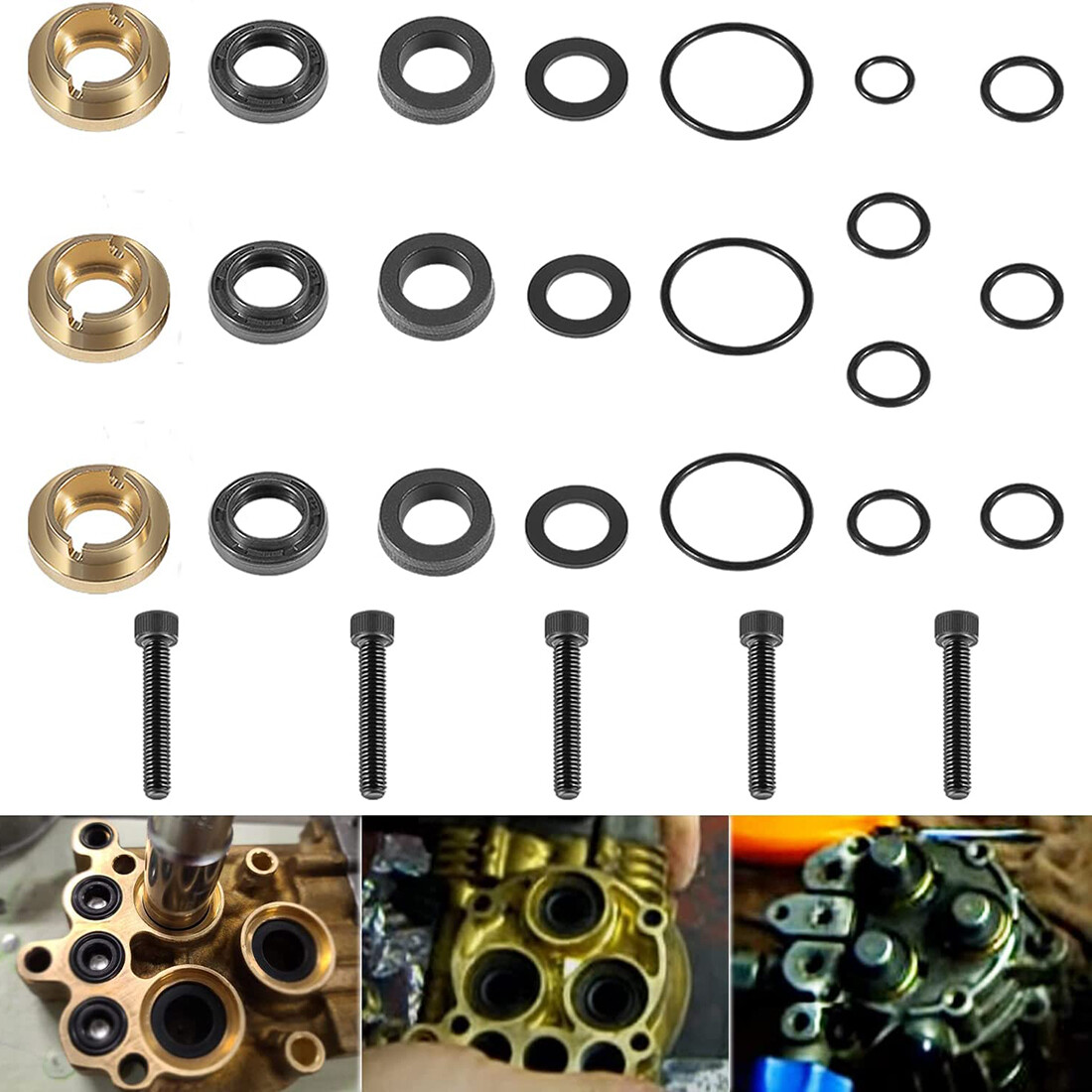 Pressure Washer Seal Kit Set Replace For Briggs & Stratton 190595GS 190711GS