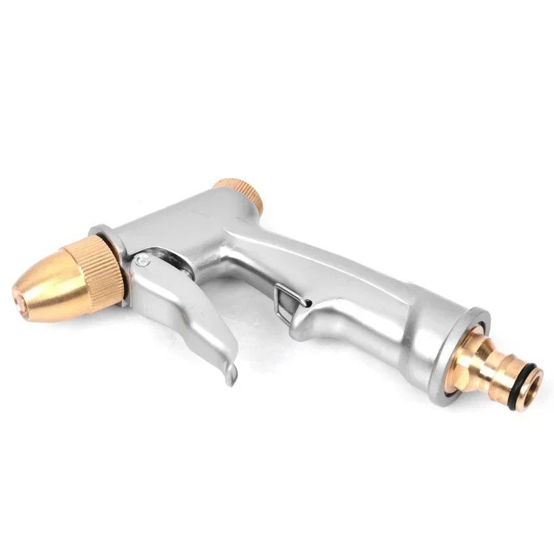 High Pressure Water Spray Gun Metal Brass Nozzle Wash Hose Pipe Car Garden Lawn
