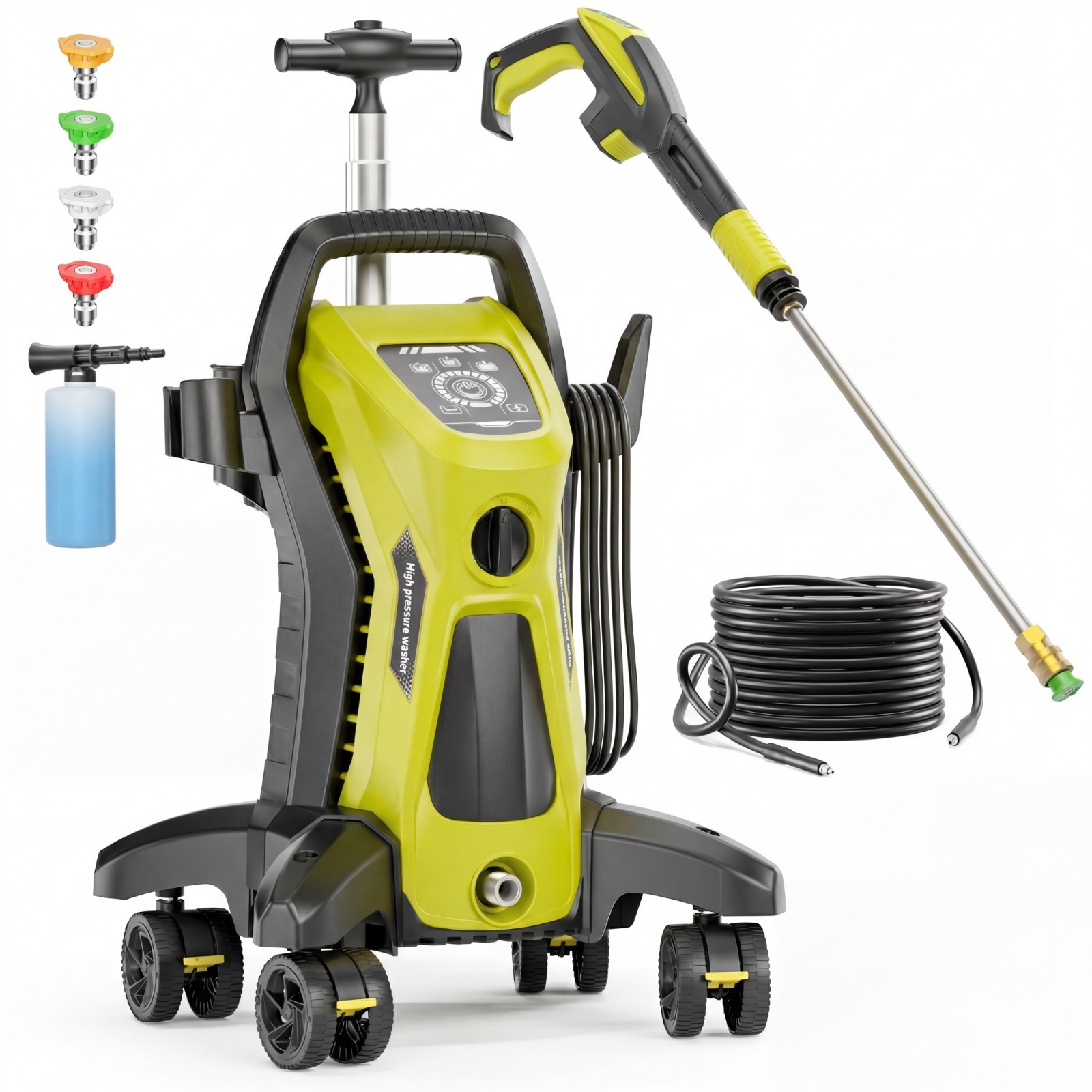 Pressure Washer 4500PSI 3.9GPM Adj-15-Level Touch Screen,car,home,yard,deck,RV
