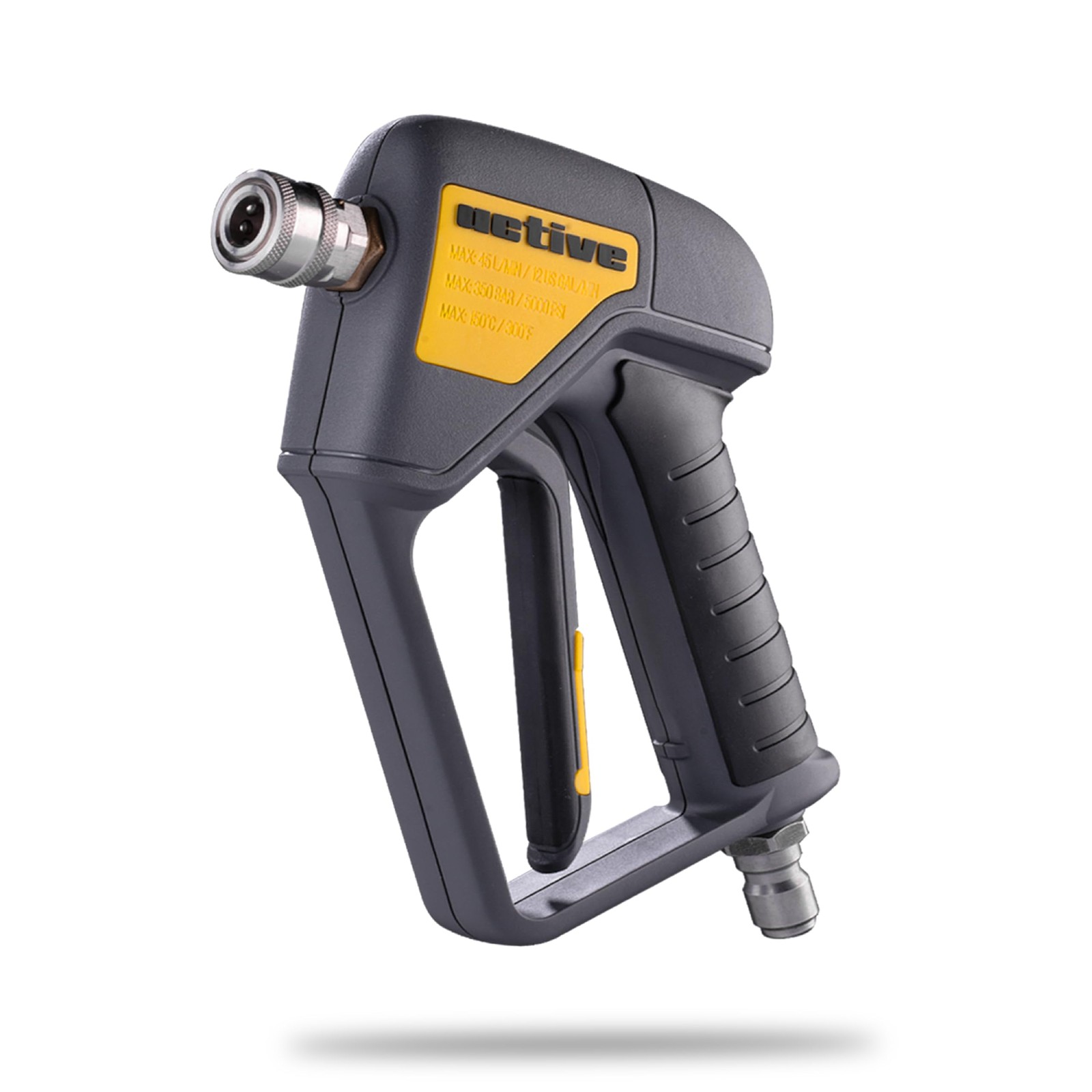 Active Swivel Pressure Washer Gun with an inbuilt 3/8” Inlet Male Swivel Plug fo