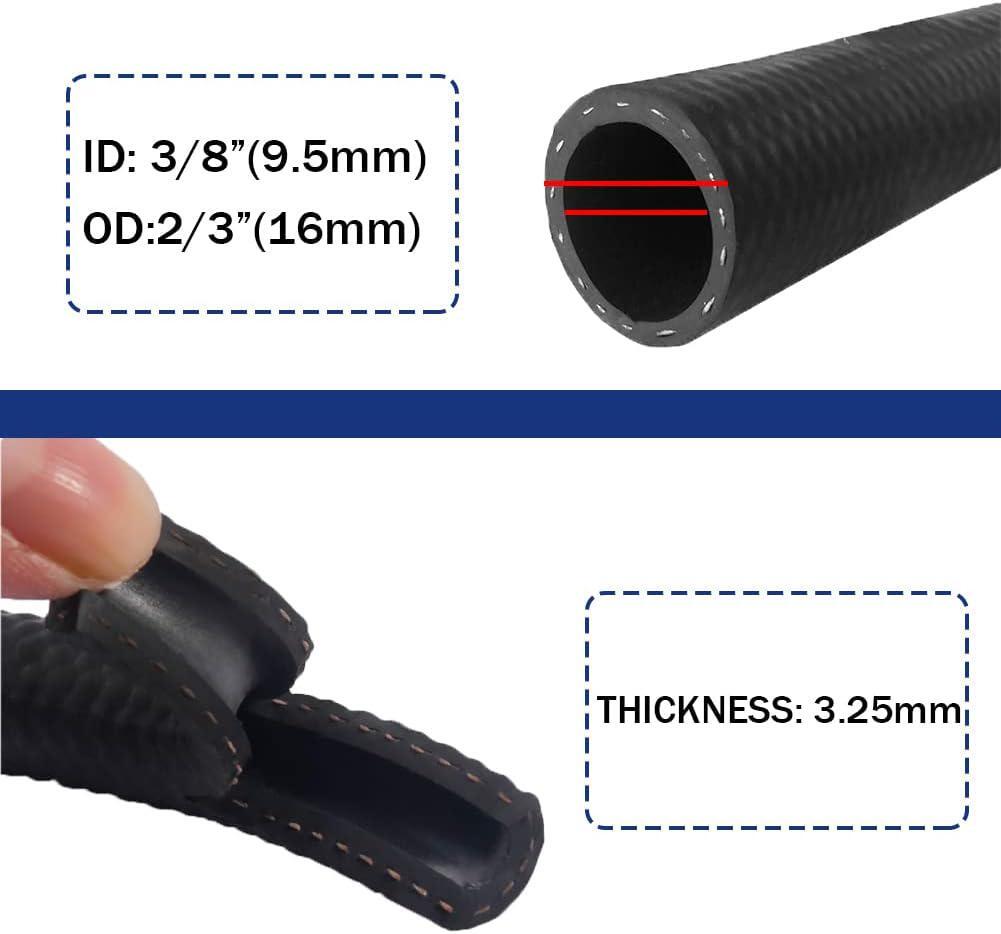 3/8 Fuel Line – 10ft 300 Psi High-Pressure 300PSI Transmission Cooler Hose NBR