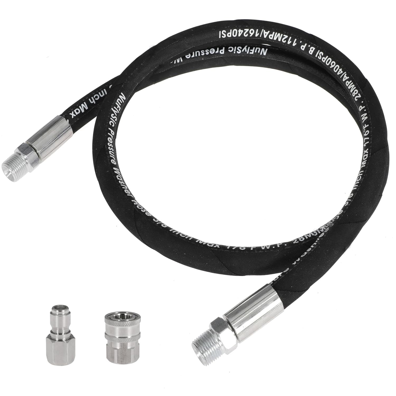 Pressure Washer Hose Power Washer Whip Hose Replacement Jumper Accessory