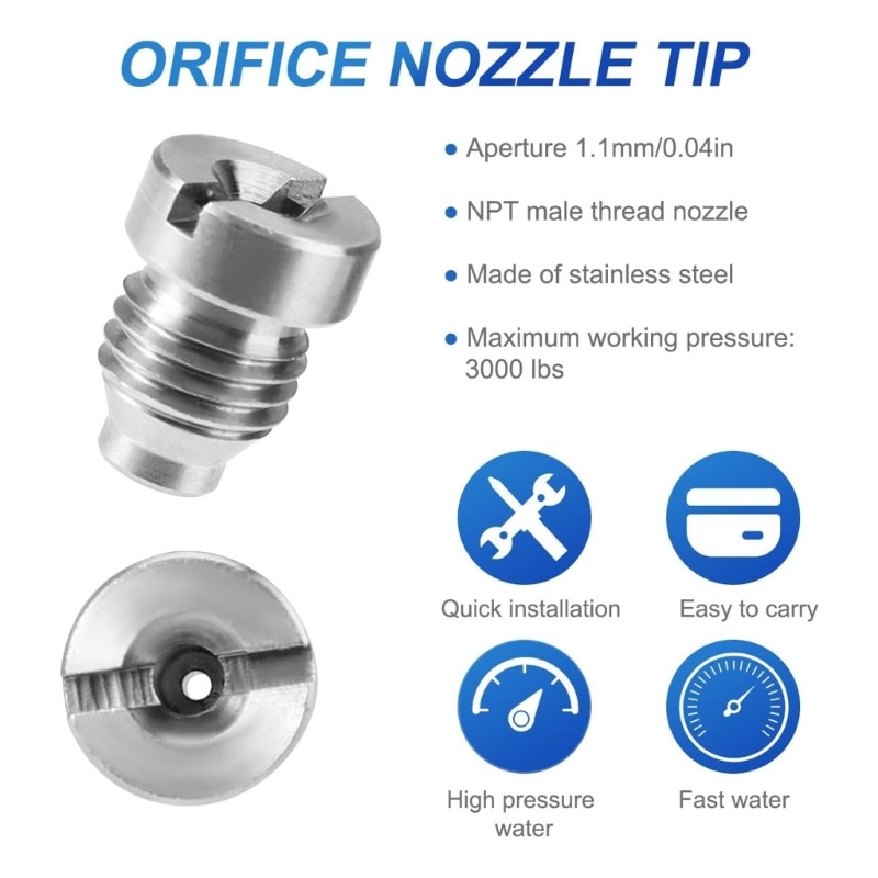 Foam Sprayer Orifice Nozzle and Foam Maker Meshes Set Replacement Accessories