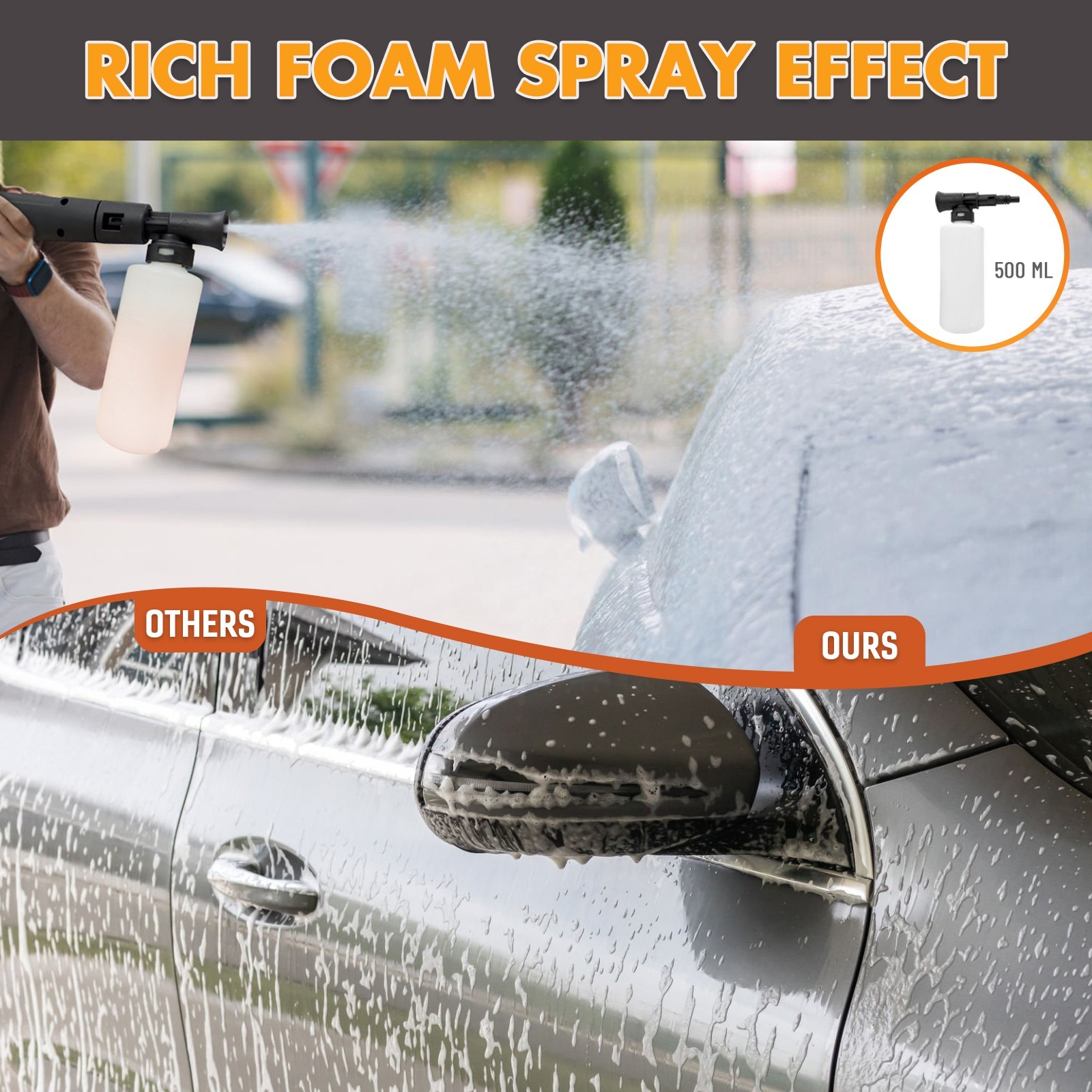 Pressure Washer 4200PSI 2.5GPM, 4 Nozzles, Stainless Steel Lance, for Car Wash