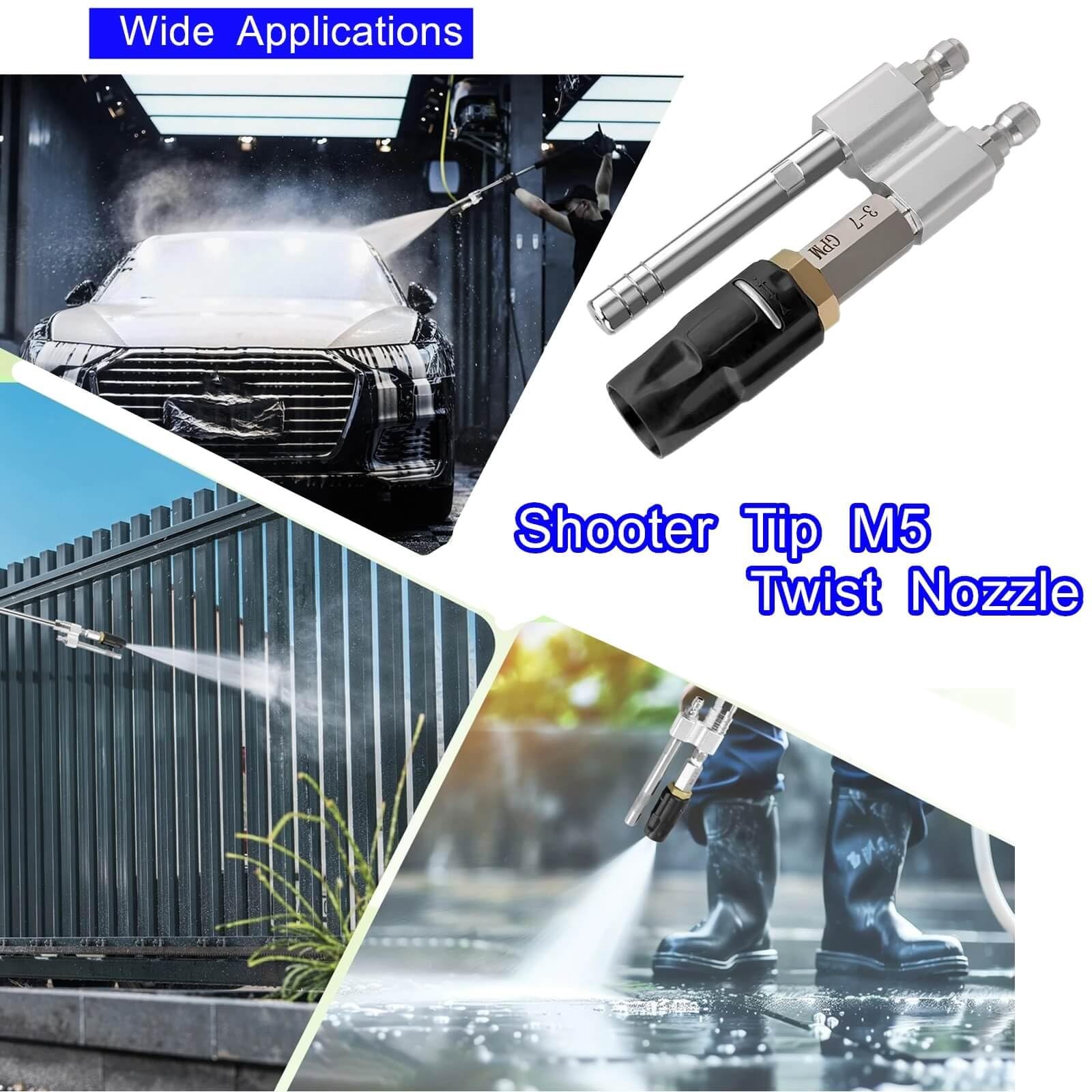 Tip M5 Twist Nozzle, Long Range Soap, M5 Twist Nozzle Fit for Pressure Washer…