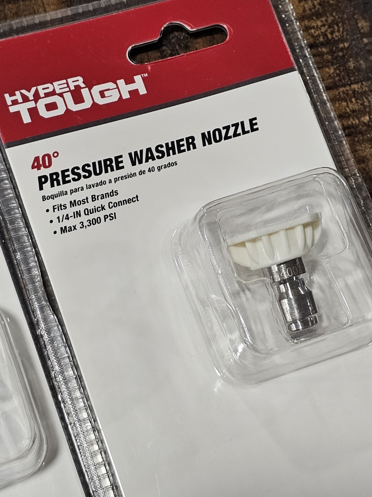 Hyper Tough 25 AND 40 Degree Pressure Washer Nozzle 1/4″ Quick Connect