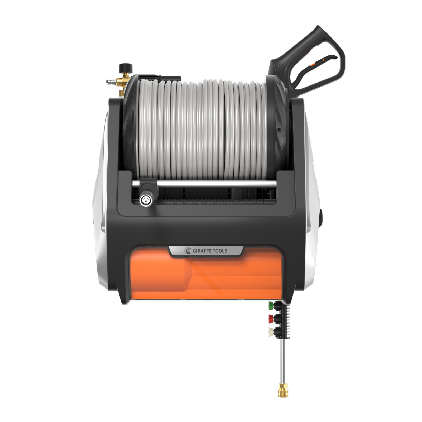Giraffe Tools Grandfalls Pressure Washer PRO 100FT Retractable Hose Max 3700 PSI