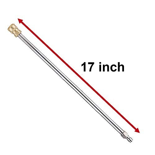 Pressure Washer Extension Wand, 17 Inch Stainless Steel, Power Lance, 2 Pack
