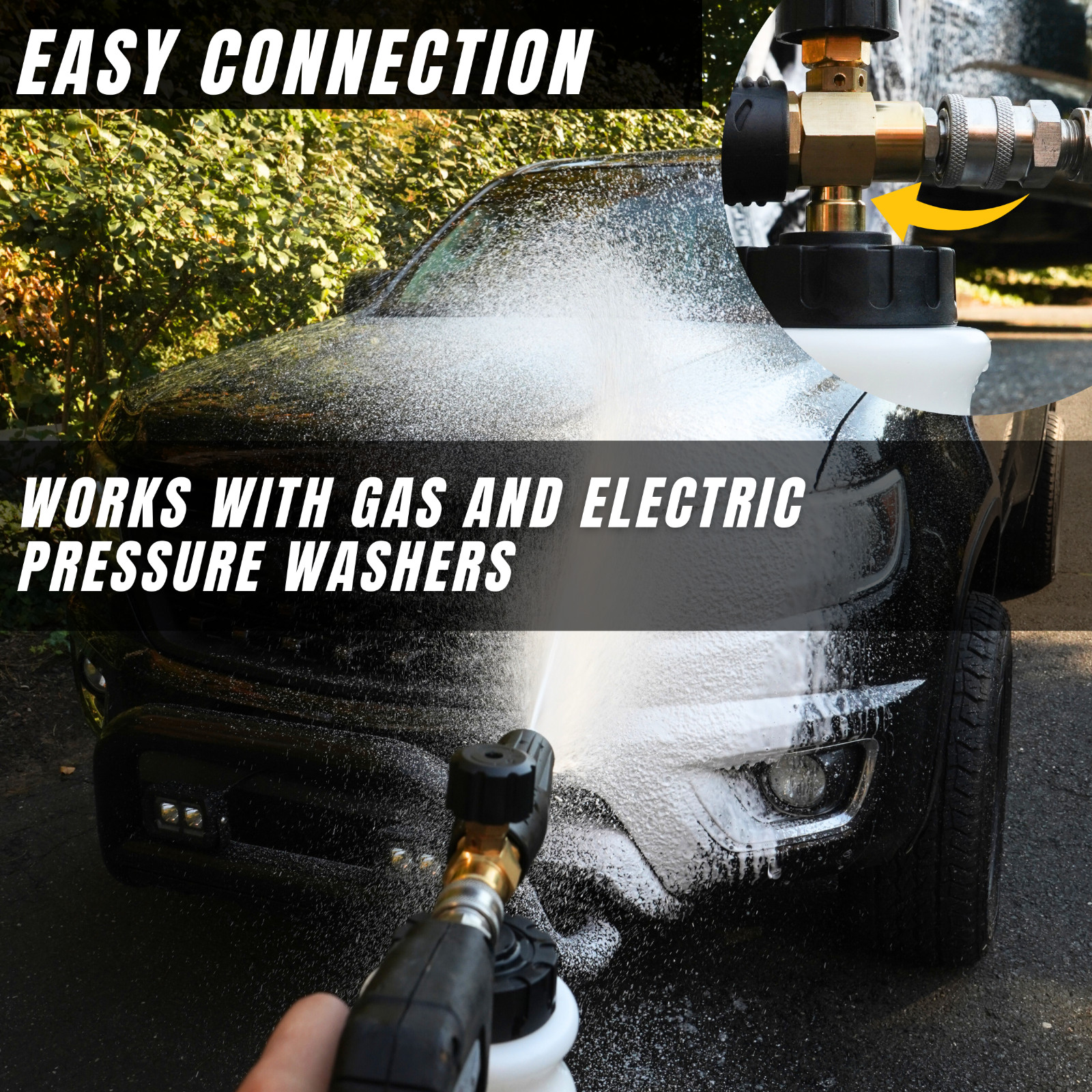 Deer Brook Shop Foam Cannon for Pressure Washer, Car Foam Cannon 1/4 Connector