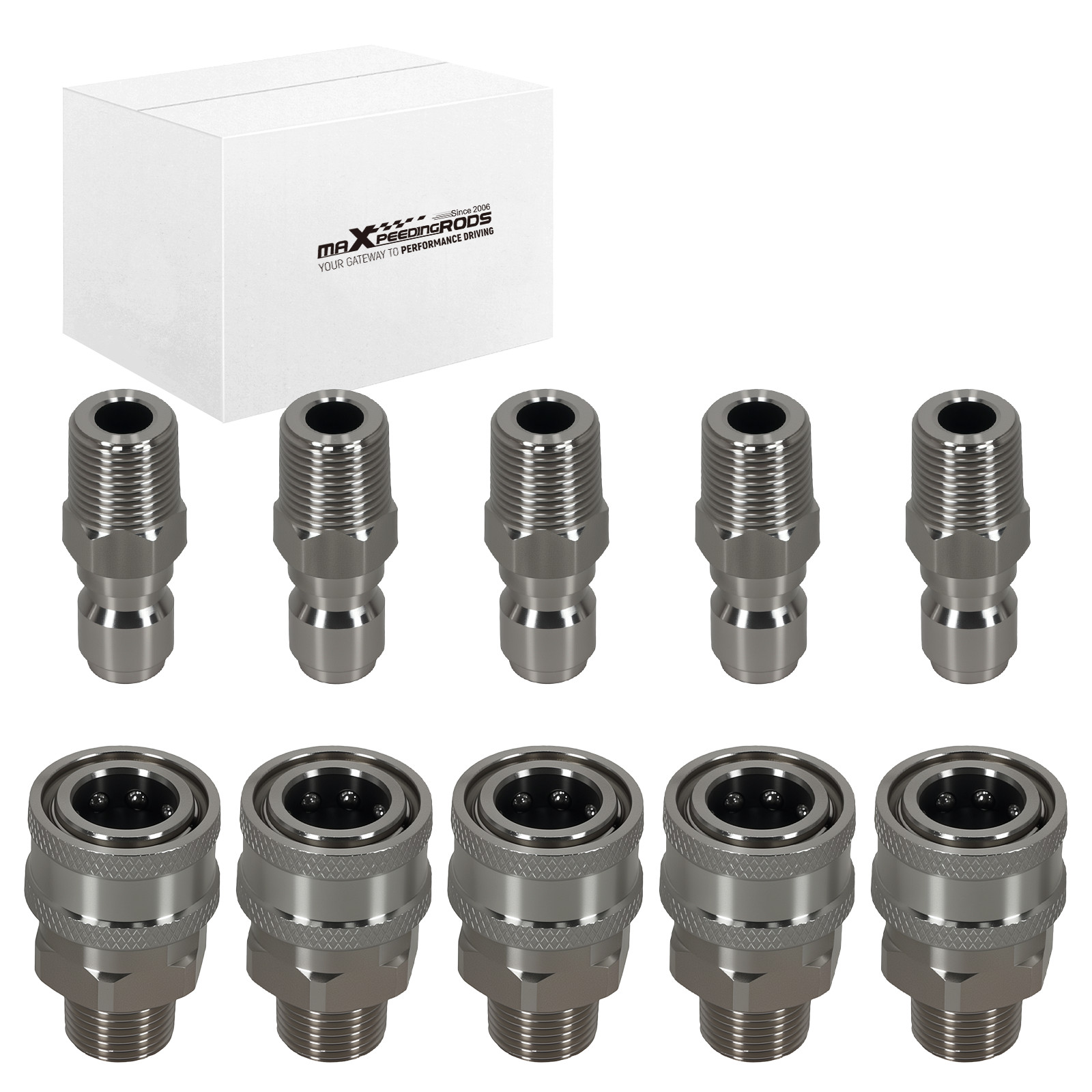 10* 3/8″ Pressure Washer Quick Connect Adapter Male NPT Stainless Steel