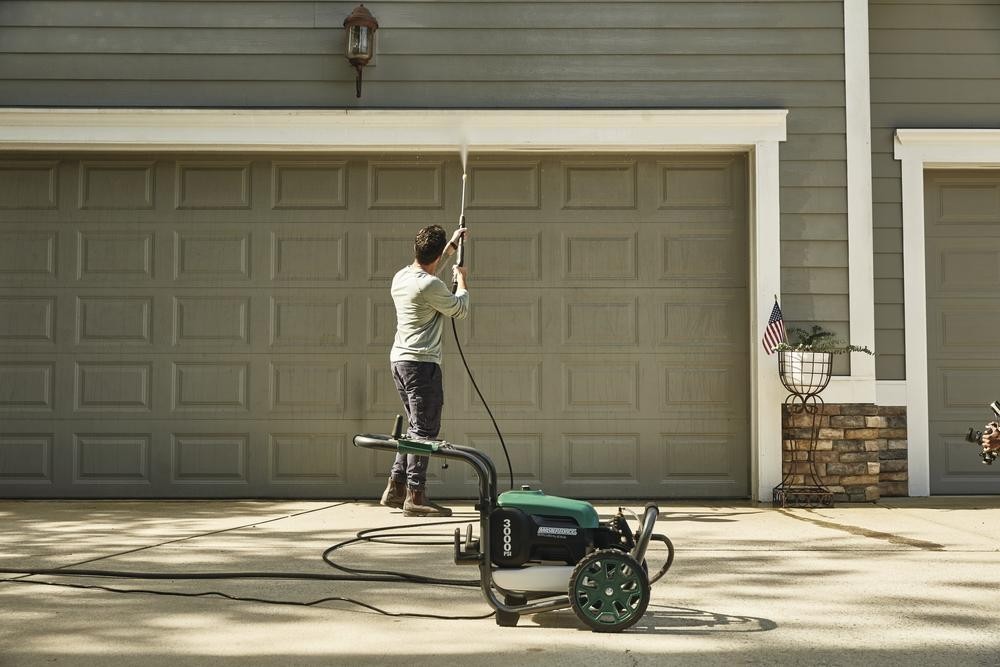 3000PSI 2.0 Max GPM 14 Amp Corded Electric Pressure Washer Wheelbarrow Cleaner