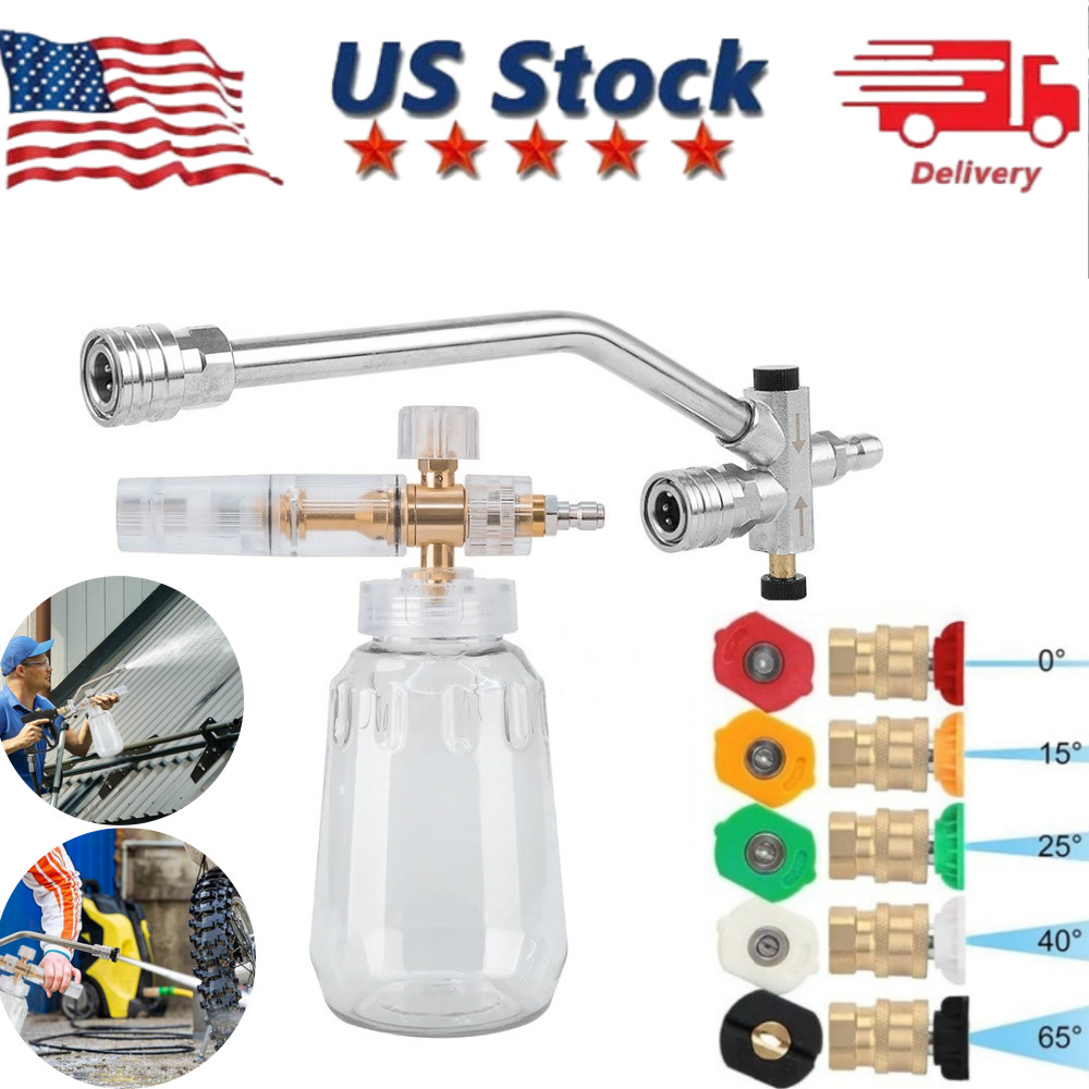 High-pressure Cleaning Foam Suit Snow Gun Wash Soap Lance Sprayer Washer Bottle