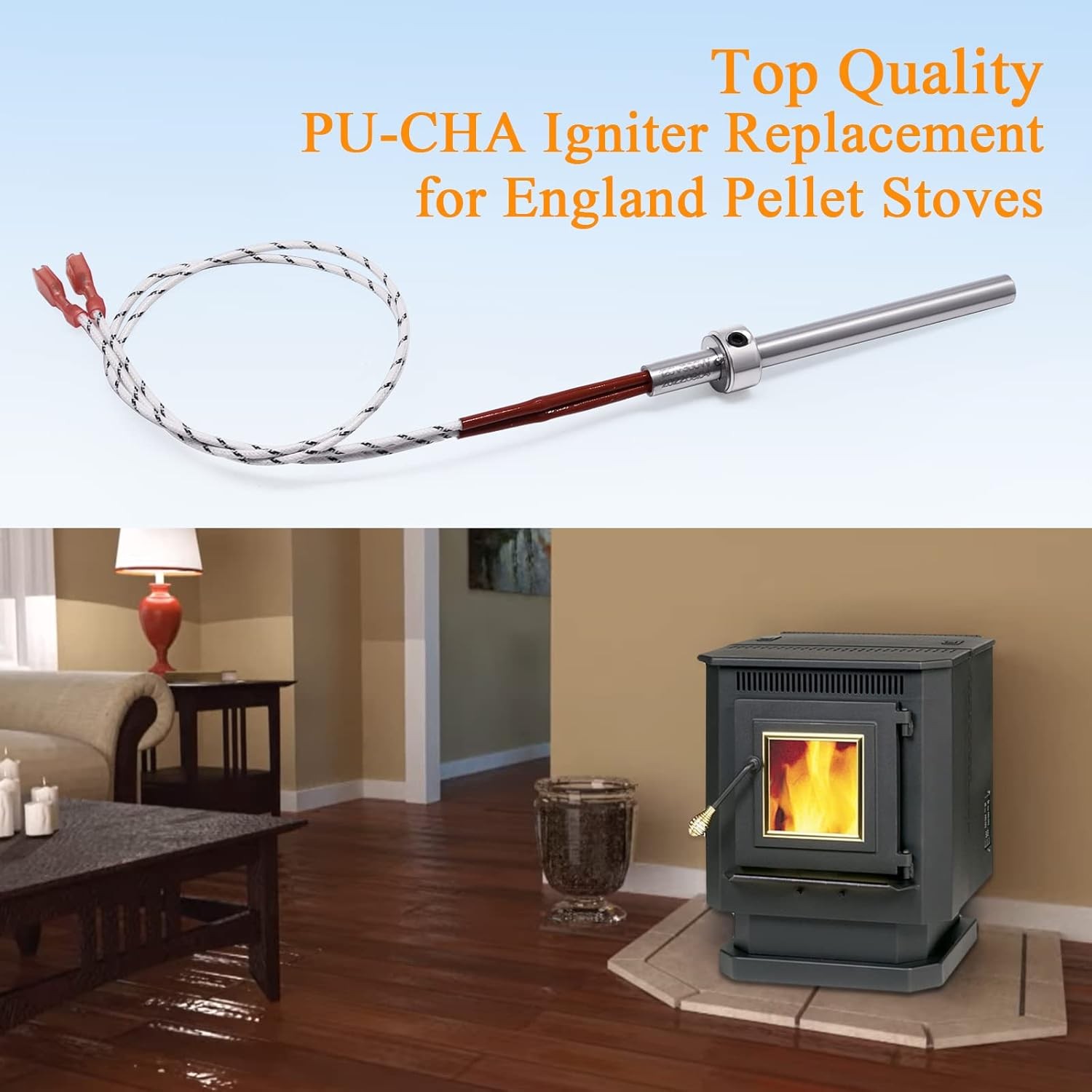 Criditpid Replacement PU-CHA Igniter for Englander 25-PDVC, 55-SHP10, 25-PDV…