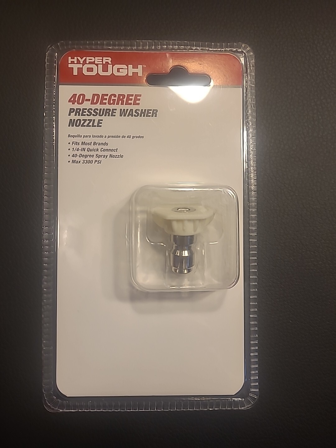 Hyper Tough 40 Degree Pressure Washer Nozzle, Fit Most Electric & Gas Washers