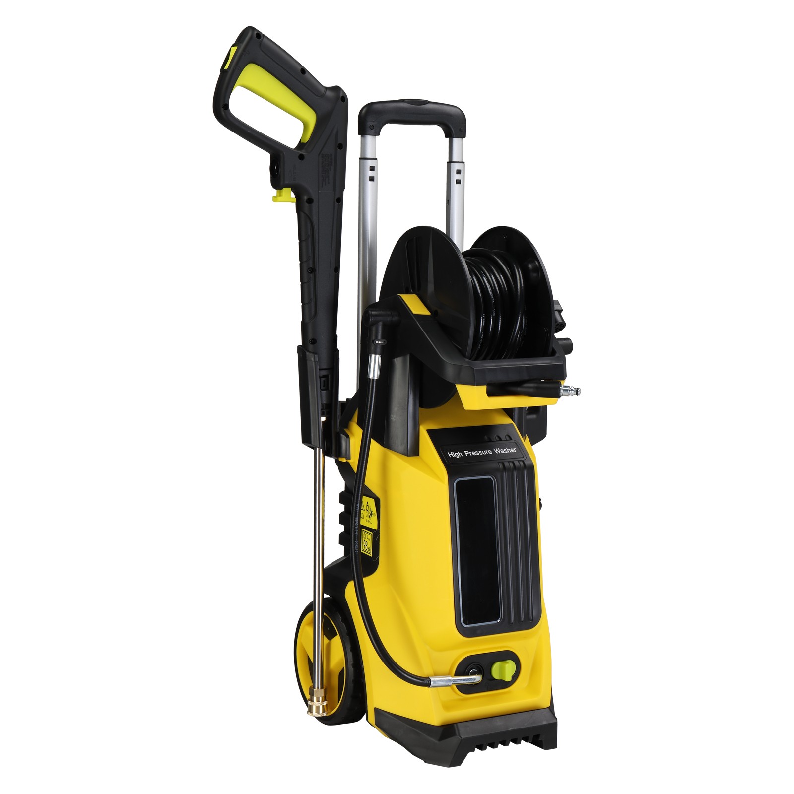 3800PSI Electric Pressure Washer 1800W Car Cleaner With Smart Hose Reel 102A