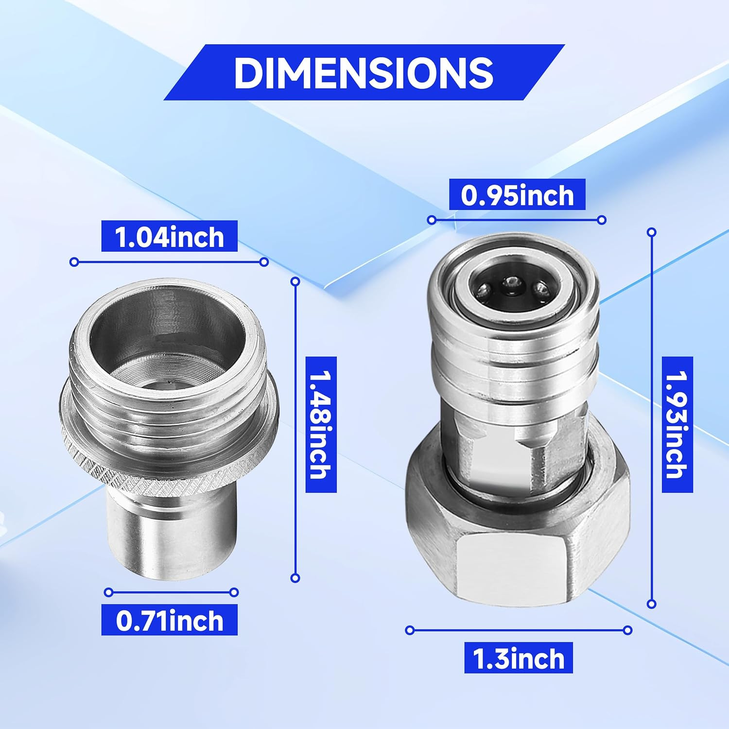 Garden Hose to Pressure Washer Adapter, 3/4” GHT Female to 1/4” Quick Connect…