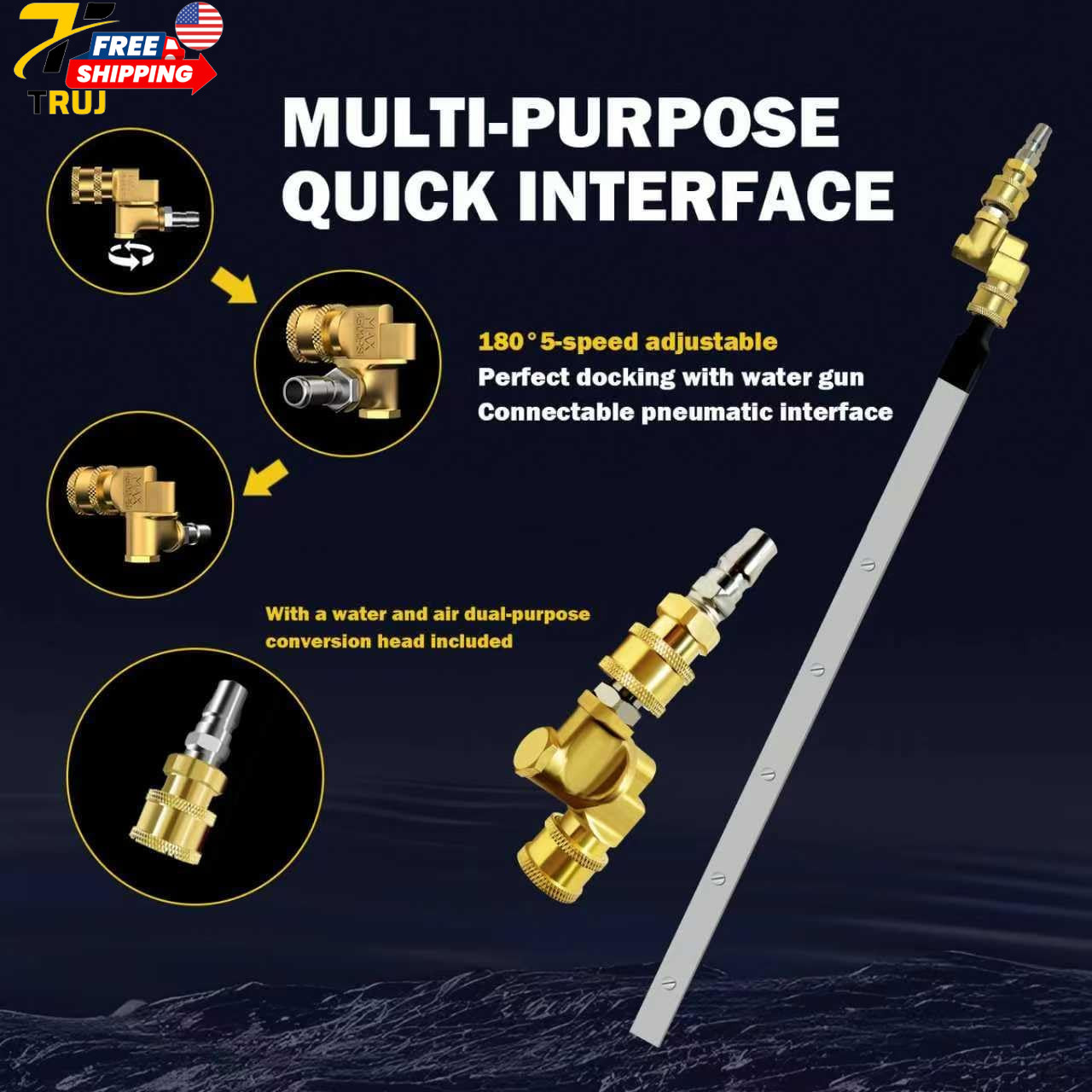 39”Portable Radiator Cleaning Wand 4500 PSI Radiator Flush and Cleaner Tool Qui