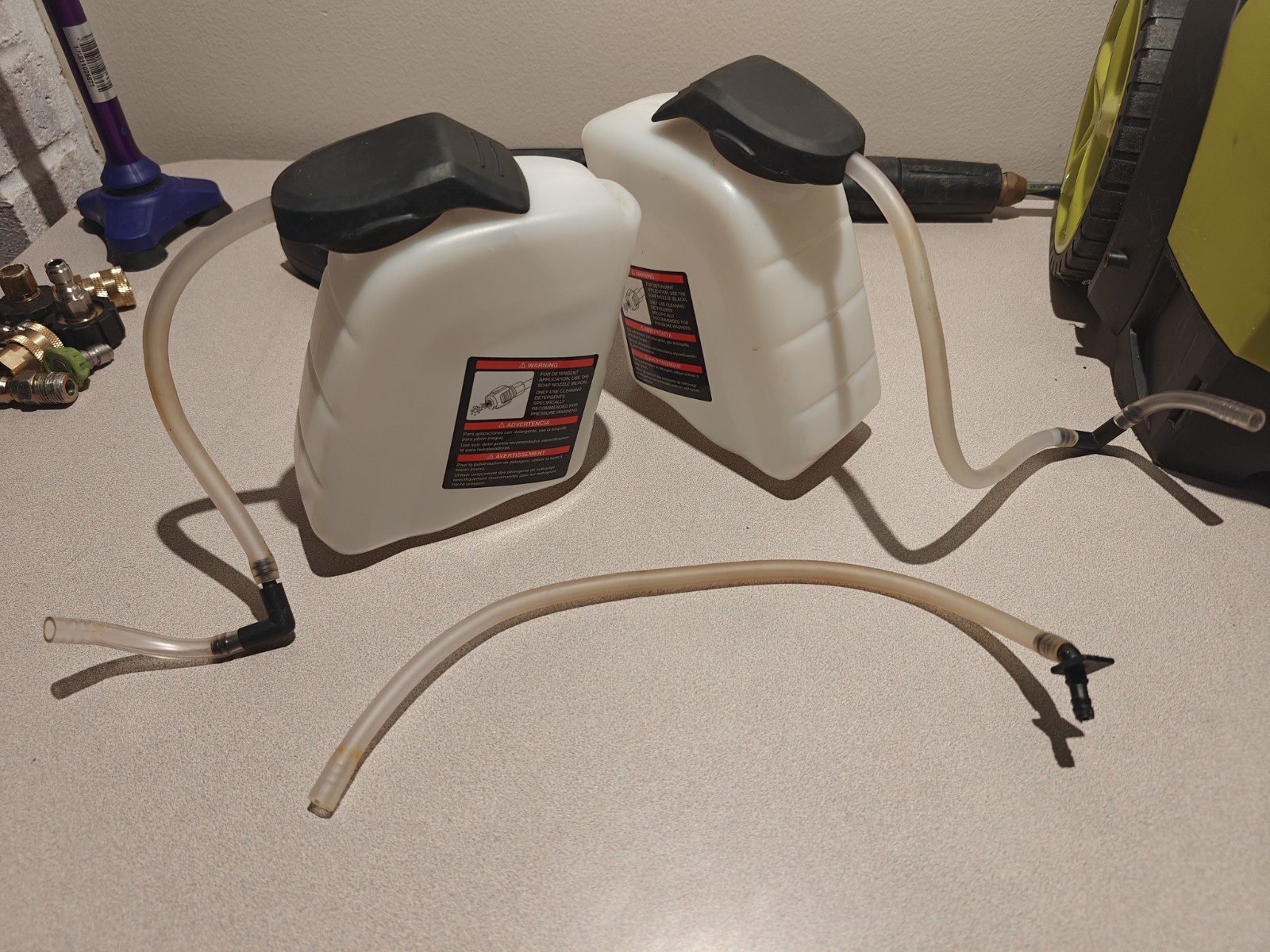 Sun Joe SPX3000 Pressure Washer Detergent Tanks Complete With Lids Hoses Filters