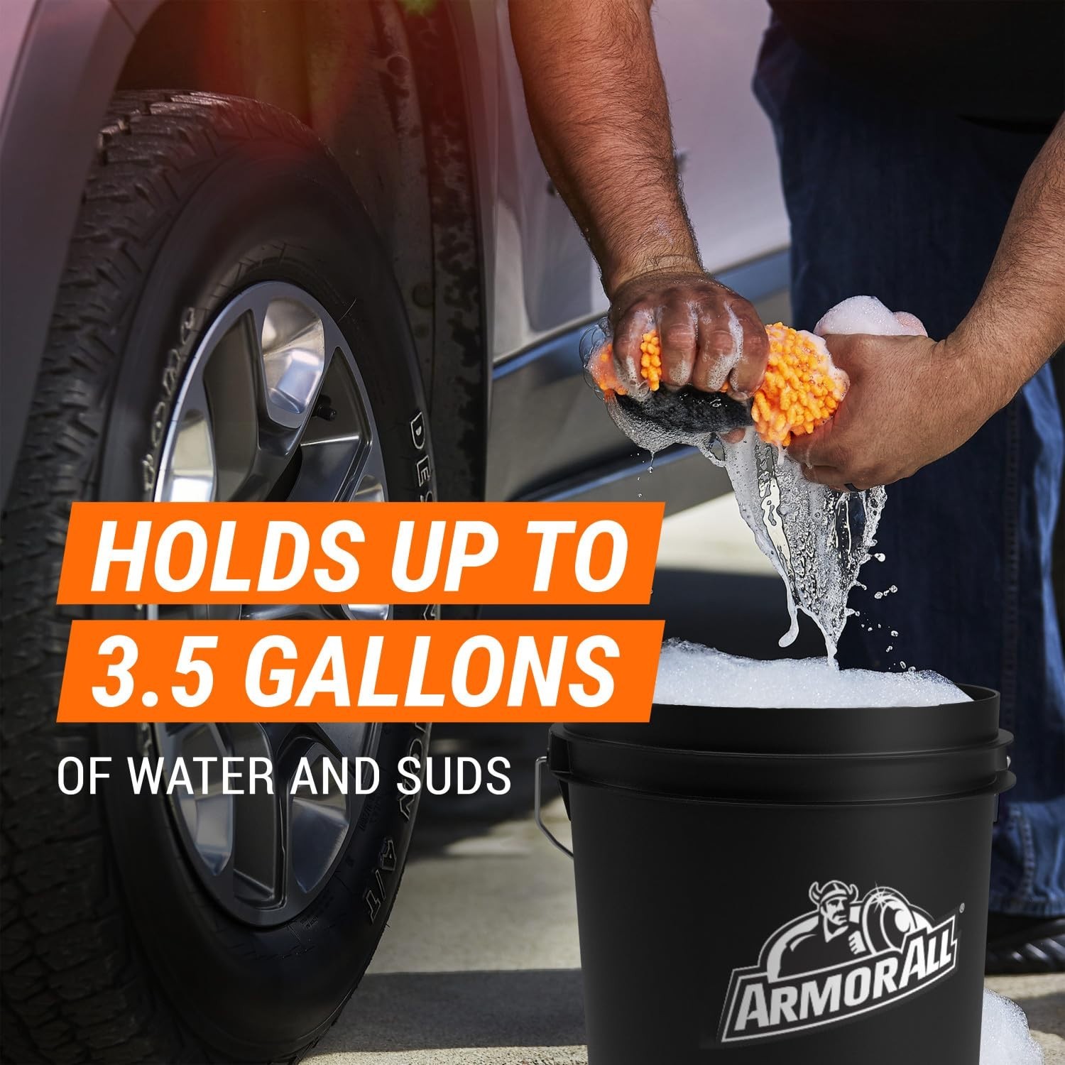 Heavy Duty Car Wash Bucket – 3.5 Gallon, Durable Cleaning Tool for Vehicles