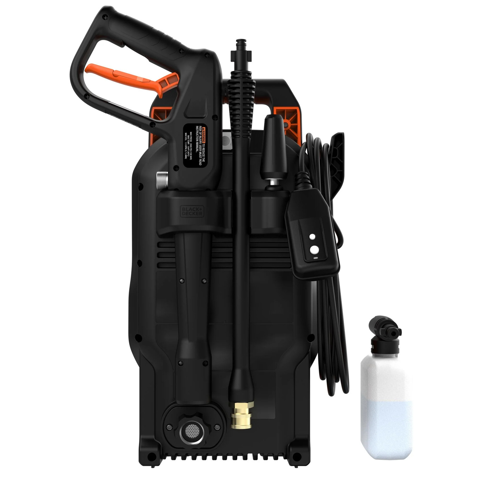 BLACK+DECKER Electric Cold Water Pressure Washer (1,700 PSI/1.2 gpm) – BEPW1700