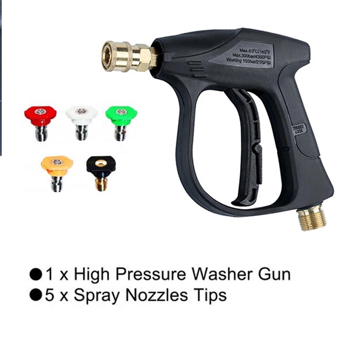 Brass + stainless steel + ABS car high pressure cleaning gun US