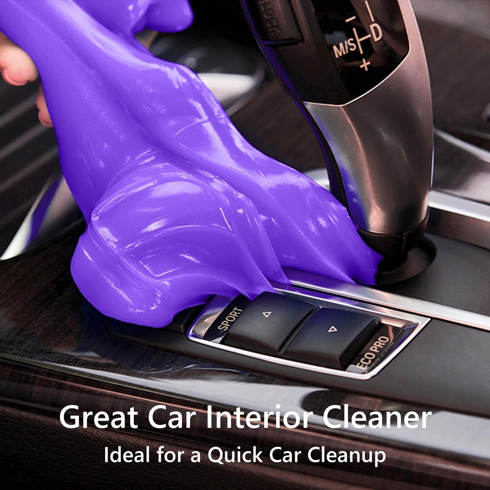 PULIDIKI Car Cleaning Gel Clean Putty, Universal Interior Cleaner Purple