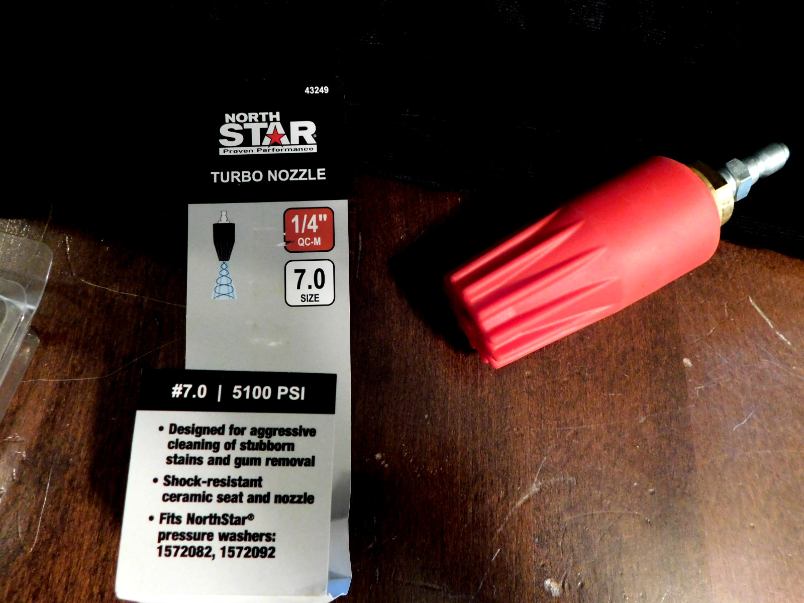 NORTHSTAR ROTATING PRESSURE WASHER TURBO NOZZLE NEW ( up to 5100 PSI)