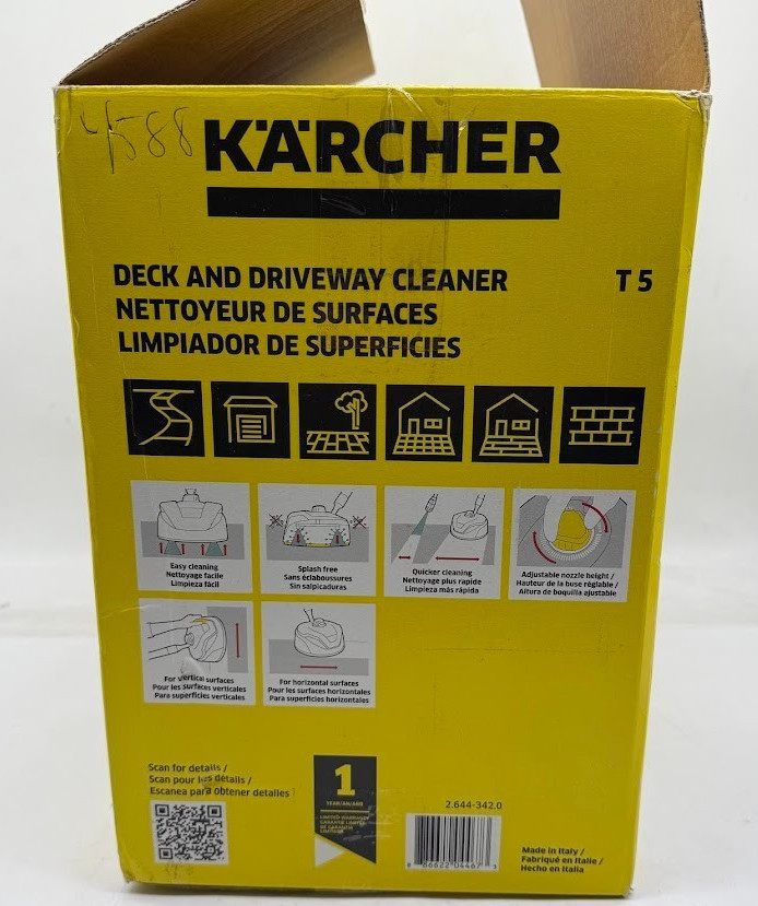 Karcher T 5 T-Racer 11 in. Electric Pressure Washer Surface Cleaner