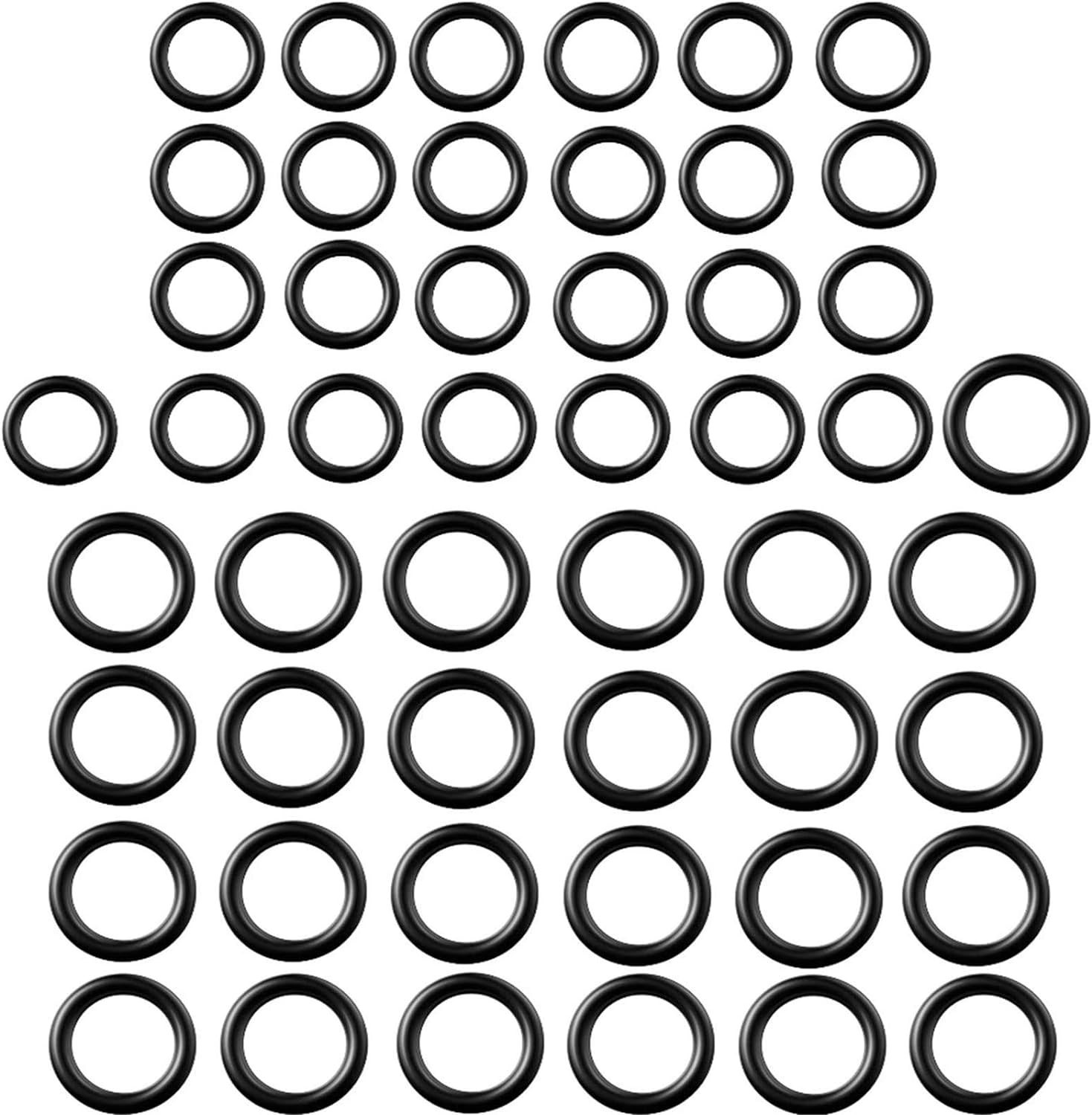 Versatile 50-Piece O-Rings for Pressure Washers & Plumbing – High-Quality Rubber