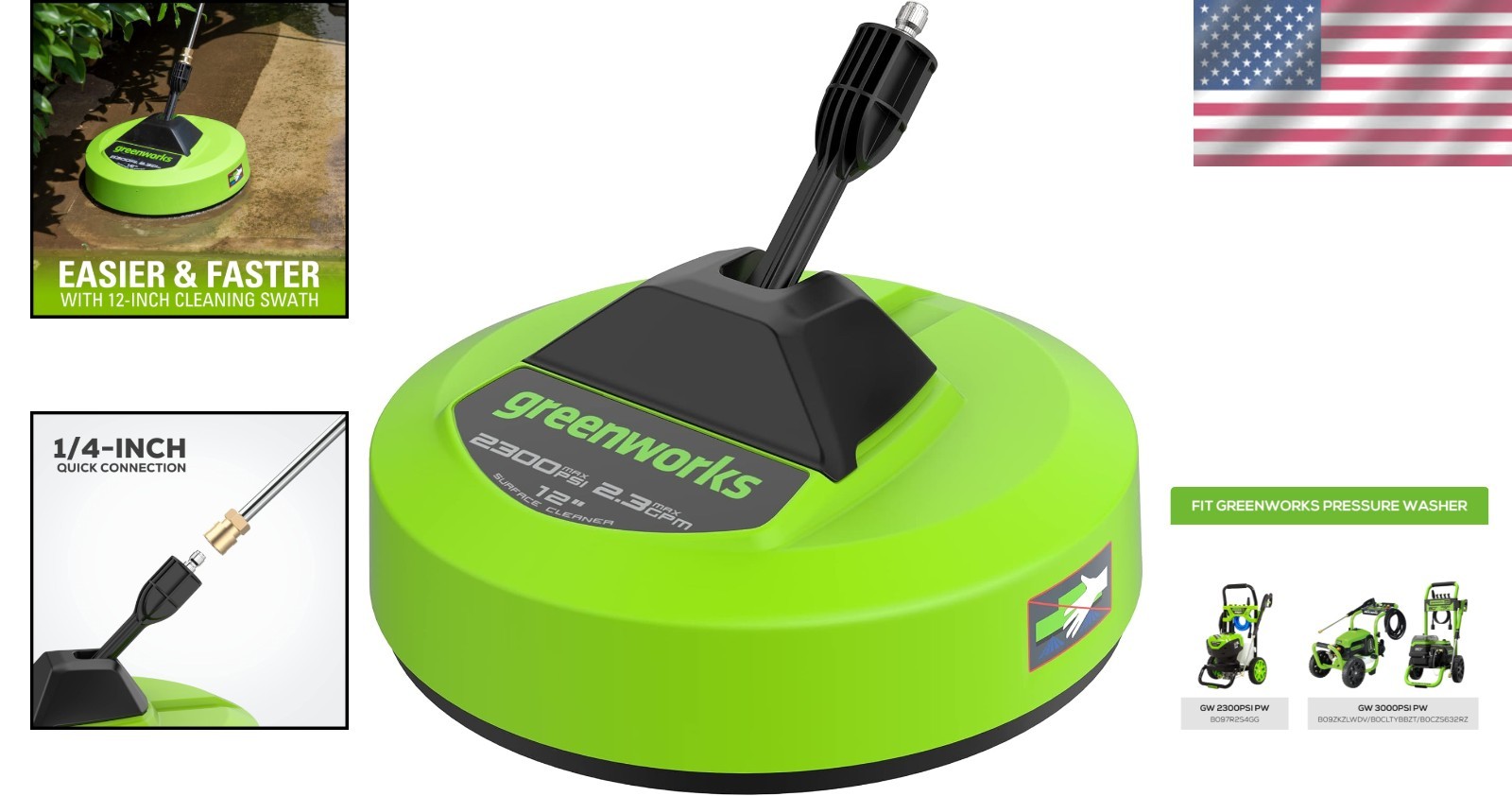 12″ Surface Cleaner Attachment – Green